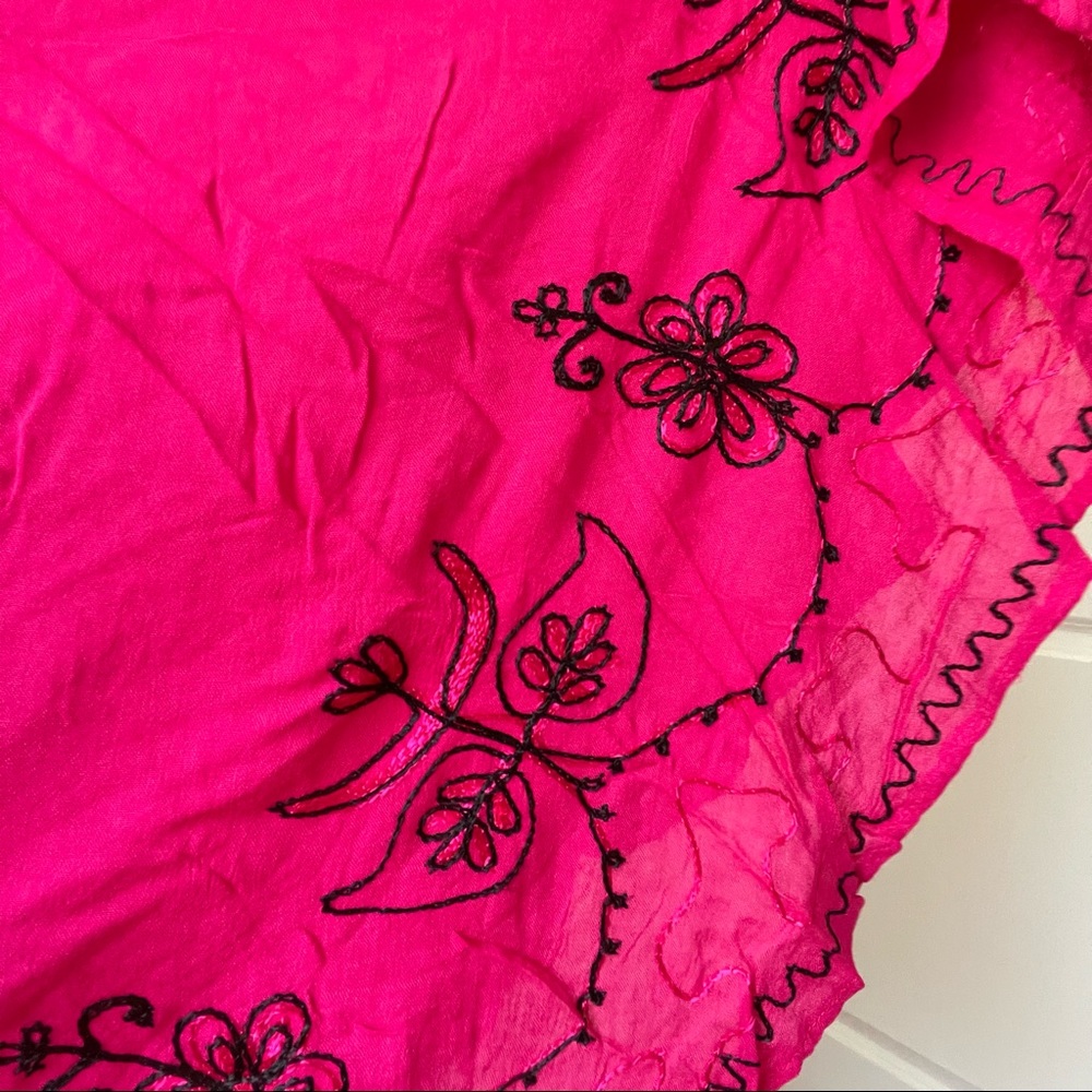 embroidered Beach Cover Up Dress - Picture 6 of 8